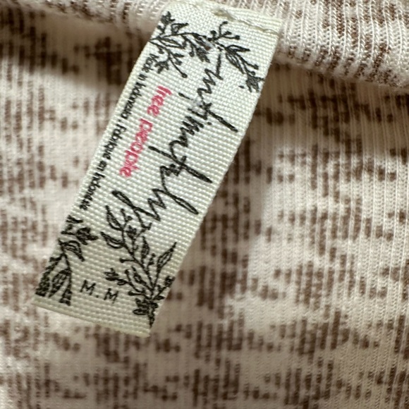 Free people little crush houndstooth long sleeve cream - Picture 6 of 6